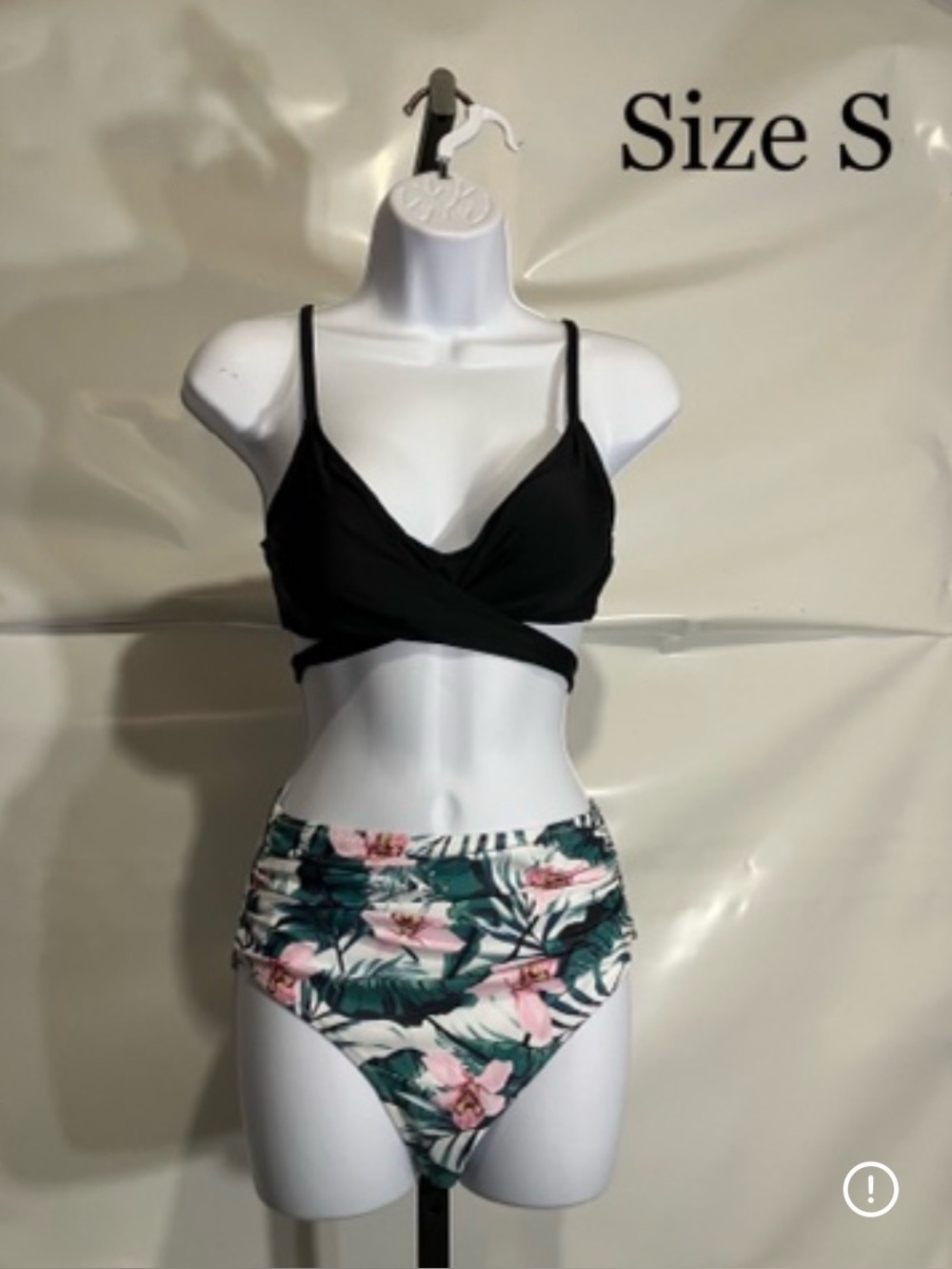 Women’s Wrap Top Hi Waist Bikini Size Small